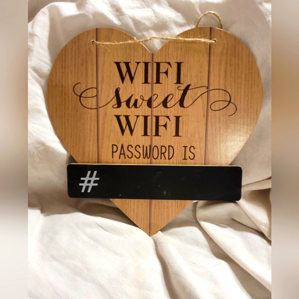 NWT WIFI PASSWORD SIGN SCHOOL CLASSROOM MEDICAL SALON OFFICE PROFESSIONAL